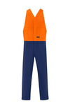 RIGGERS HI VIS ACTION BACK 100% COTTON DRILL OVERALLS TWO TONE
