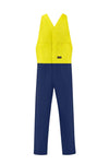 RIGGERS HI VIS ACTION BACK 100% COTTON DRILL OVERALLS TWO TONE