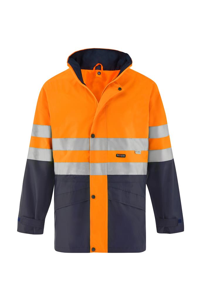 RIGGERS HI VIS SAFETY JACKET WITH HOOP REFLECTIVE TWO TONE – Riggers ...