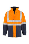 RIGGERS HI VIS SAFETY QUILTED STORM JACKET WITH REFLECTIVE TWO TONE