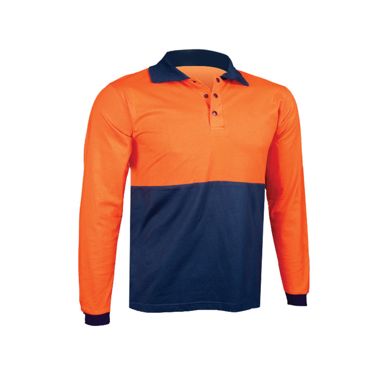 RIGGERS LONG SLEEVE 100% COTTON JERSEY POLO