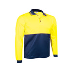 RIGGERS LONG SLEEVE PIQUE COTTON BACK POLO