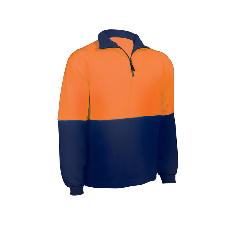 RIGGERS HALF ZIP COTTON FLEECE WINDCHEATER